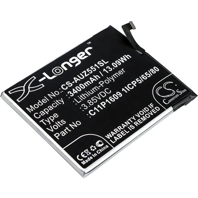 Аккумулятор CS-AUZ551SL C11P1609 C11P1611 для Asus ZenFone 3 Max 5.5 3.85V / 3400mAh 13.09Wh | Мобильные телефоны и