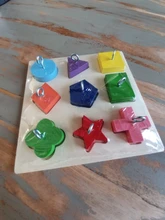 Toy Bird-Supplies Educational-Toys Interactive-Training Wooden-Block Pet C42 Colorful