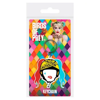 

Keychain Harley Quinn Caution Birds of Prey DC Comics