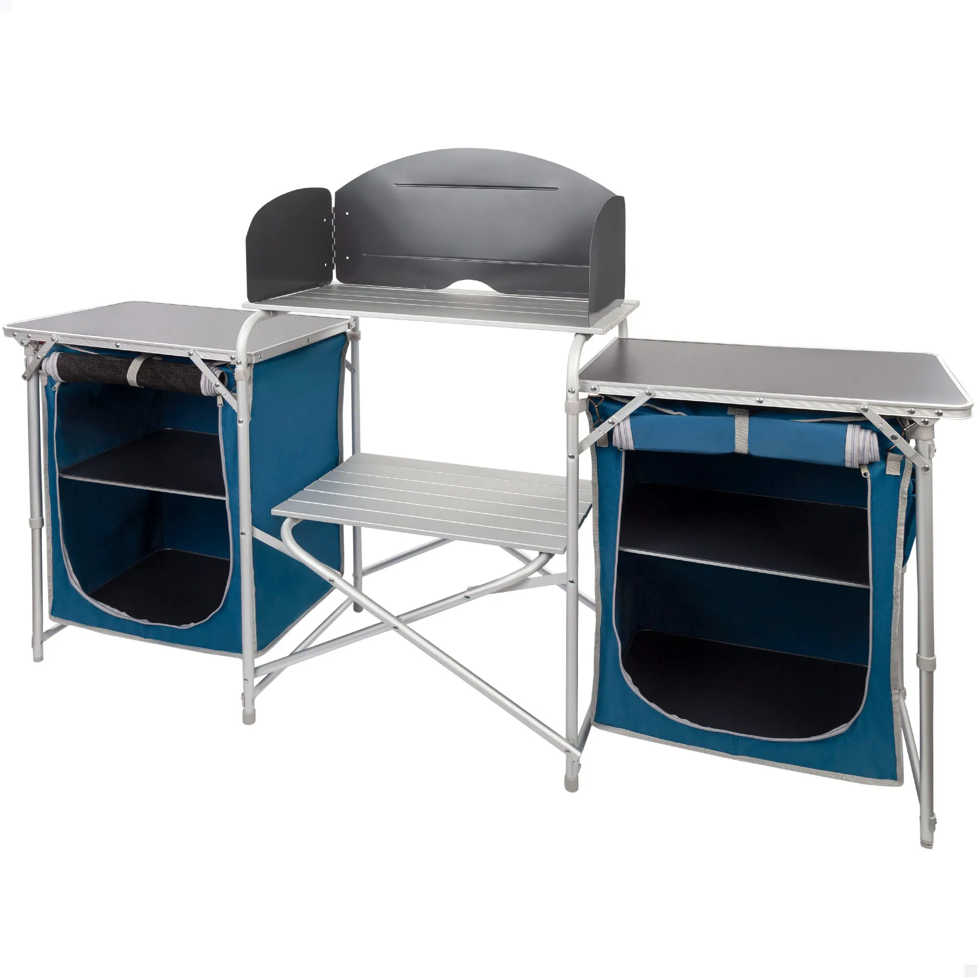 Aktive Armoire De Cuisine Amovible Camping Bleu