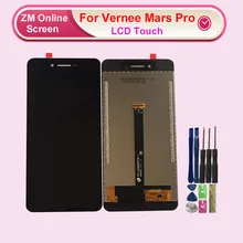 RYKKZ ЖК-дисплей Vernee Mars Pro+ кодирующий преобразователь сенсорного экрана в сборе Замена ЖК-дисплея стеклянная панель для Vernee Mars Pro
