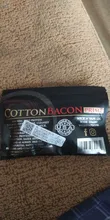 Bacon PRIME By Wick N-vaporizador de algodón, Material de absorción orgánico, sin olor