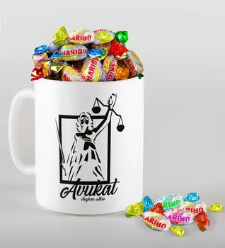 

Personalized Attorney Mug and Haribo Candy Gift Seti-16
