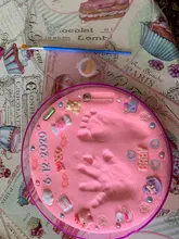 Kit de impresión de huella de bebé, arcilla suave de secado al aire para el cuidado del bebé, Kit de impresión de mano para pies, juguetes de fundición, almohadilla de impresión, recuerdo para recién nacido