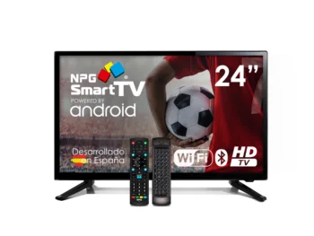 

LED TV 24 "HD NPG Smart Android TV + Qwerty Control | WiFi Bluetooth DVB-T2 H.265 PVR