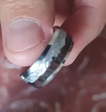 FDLK-anillos de acero inoxidable de carburo de tungsteno con incrustaciones, Flecha de meteorito de madera de Koa hawaiana, joyería para hombre, 8mm