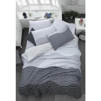 

The Fabric Wave Gray Double Duvet Cover Set