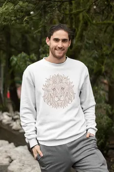 

Angemiel Wear Lion Figures Men Sweatshirts