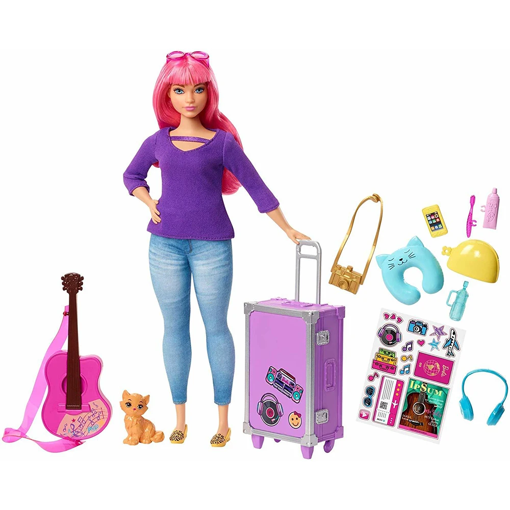Многоцветный Кукла Barbie Дейзи пышная из серии "Путешествия" - Цвет: Многоцветный