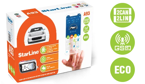 Автосигнализация StarLine A93 2CAN+2LIN GSM ECO