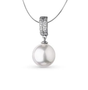 

Silver Pendant with cubic zirconia and pearls sunlight sample 925