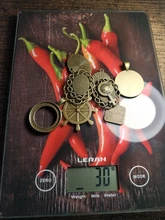 Charms Base-Setting Cabochon Pendant-P6683 Pierced Antique Bronze Random 30g 5-200-Style