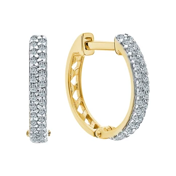 

Gold earrings with cubic zirconia sunlight sample 585