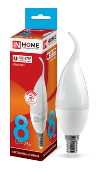 

LED lamp LED CANDLE IN THE WIND-VC 8 W V E14 4000 720Лм IN HOME