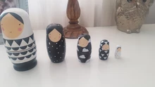 Juego de 5 uds. De muñecas rusas de anidación, muñeca Matryoshka de madera pintada a mano M89C