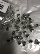 Lote de pendientes de goma para hacer joyas, 100 unidades