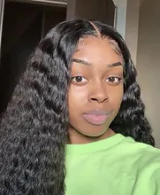 Pelucas de encaje Frontal transparente para mujer, peluca brasileña de ondas profundas HD, densidad del 150%, ISEE HAIR de 13x4, pelucas de cabello humano suelto de ondas profundas