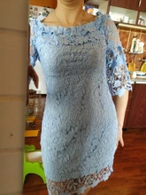 Mini Dress Vestidos Lace Elegant Off-Shoulder Summer Sexy Women Flare-Sleeve Slash-Neck