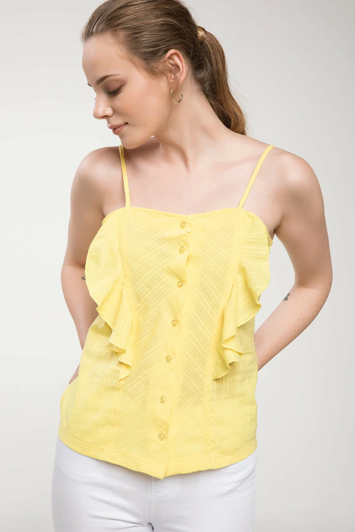 bright yellow summer tops