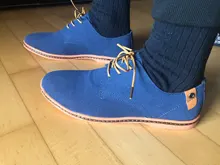 2020 Primavera de cuero de gamuza de los hombres Zapatos informales Oxford zapatillas de deporte clásicas de calzado cómodo vestido zapatos de gran tamaño zapatos planos