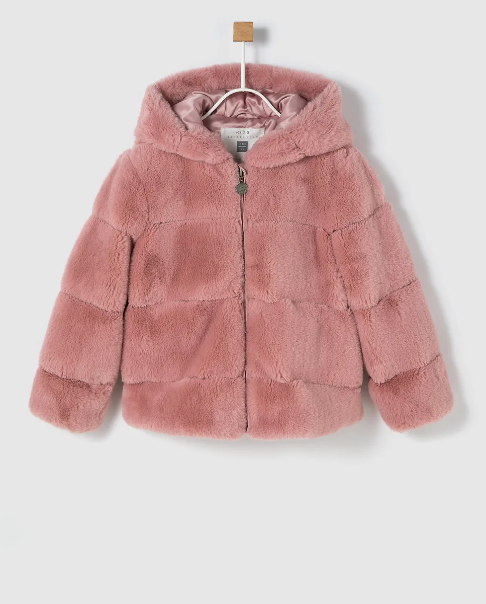 Abrigo de Freestyle pelo rosa - AliExpress