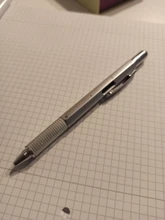 Bolígrafo multifunción con regla de destornillador, herramienta de nivel de espíritu, puntero superior y A escala para pantalla táctil