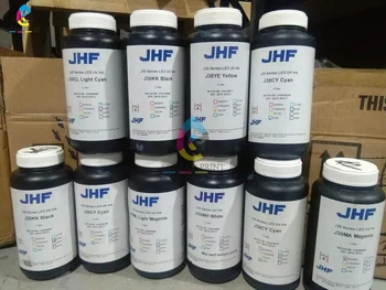 

Original 1000ml JHF UV series LED UV ink Color For CMYK LC LM WHITE Glossy LED lamp With Ricoh Gen5 Print Head