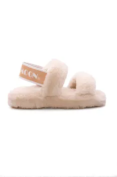 

Cool Moon Genuine Fur Belt Women 'S Slippers 213001
