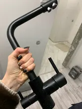 Grifo de latón con rotación de 360 grados para agua filtrada, grifería de cocina con ángulo doble y ángulo derecho, accesorio para fregadero de cocina