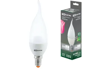 

Lamp LED light-220 V-4000 K-E14 (Candle In The Wind) TDM