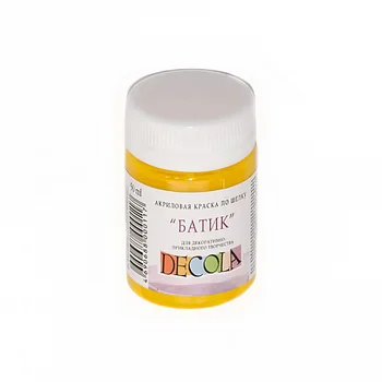 

Paint acrylic on silk DeCola batik 50 ml yellow medium