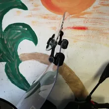 Clip ajustable para motocicleta Universal, alerón de extensión para parabrisas, Deflector de parabrisas para BMW, Honda, Suzuki, Yamaha, Kawasaki