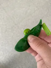 Juguete para apretar Infinite Edamame, llavero de guisantes, hoyuelos, juguetes antiestrés de descompresión