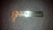 Measuring-Ruler Brass-Caliper Vernier Dual-Scale Retro Mini High-Quality Portable Pure-Copper