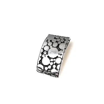 

Pendant 925 sterling silver m 25mm. Smooth rectangular Rusty [AA7666]