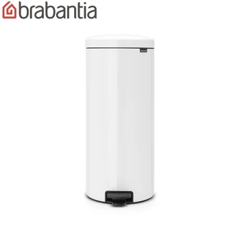 

Бак мусорный Brabantia "NewIcon" с педалью, белый, 30л. 111785