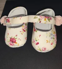Zapatos transpirables con estampado Floral para bebé, calzado antideslizante informal para caminar, suela blanda para primeros pasos