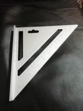 Regla triangular de aleación de aluminio de 7 pulgadas, regla métrica cuadrada para medir velocidad, herramientas para enmarcar medidores