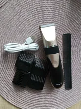Cortadora de pelo eléctrica profesional para hombres máquina de cortar el pelo recargable por USB de poco ruido, cuchilla de cerámica, para niños