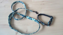 Collar de nailon personalizado para perros pequeños, medianos y grandes, con estampado colorido, correa para caminar