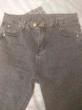 Pantalones vaqueros de talla grande para mujer, vaqueros negros, pantalones elásticos femeninos, ajustados