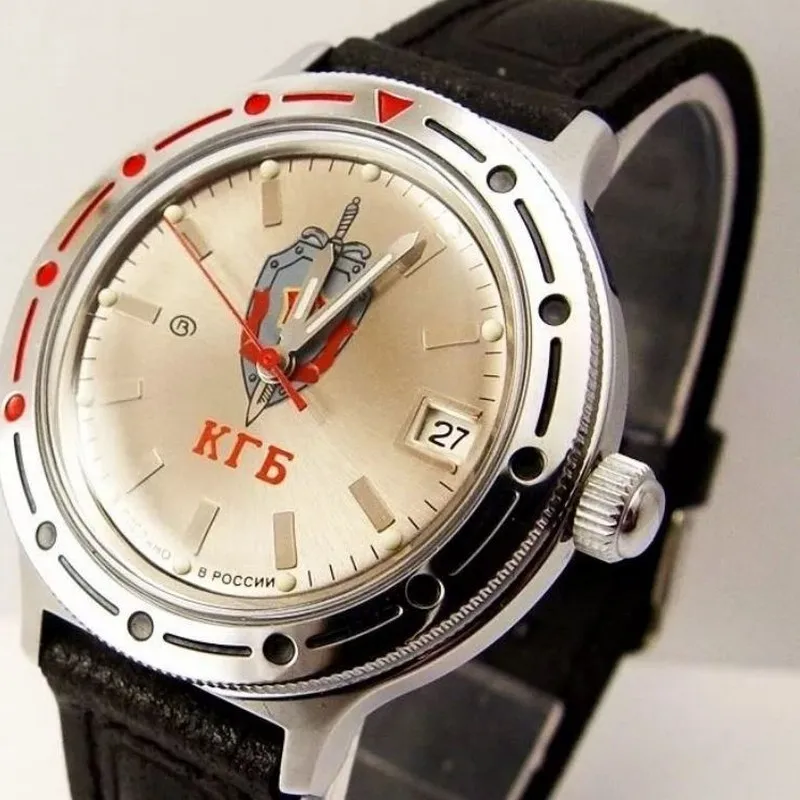 Watch Vostok Commander 921892 with self-winding symbols of the state security committee (KGB) USSR afbeelding