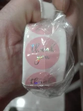Pegatinas de agradecimiento láser para paquete de regalo, etiquetas de sellado rosa y negro, adhesivo redondo de papelería, 500 Uds.
