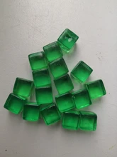 50 unids/set 13 colores 8mm transparente Esquina cuadrada de cristal de colores dados pieza de ajedrez ángulo recto tamiz para juego de Puzzle