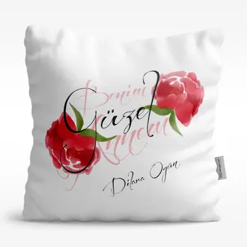 

Personalized My Beautiful Mom Design White Satin Pillow-1