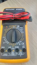 Multímetro Digital profesional DT9205A, medidor Manual de rango de voltaje, valores eficaces verdaderos, probador de transistores, herramienta de electricista