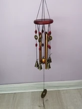 Wind-Chimes Decoration Garden-Tubes-Bells Wall-Hanging Yard Outdoor Antique Copper Living