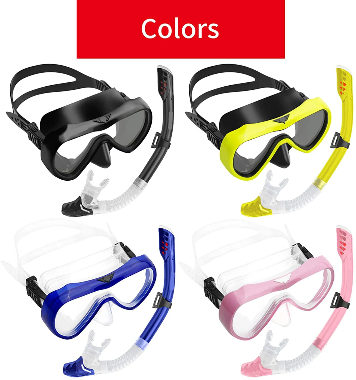 Professional Scuba Diving Mask Snorkel Set Anti-fog Wide Vision Snorkeling Full Breath Tube Swimming Goggles Equipment
