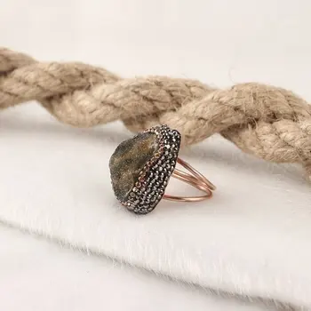 

925 Sterling Women Ring High Quality Handmade Women Silver Ring with Chalcedony Stone Real Gemstone