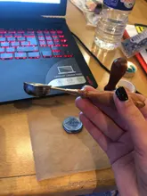 Cuchara de cera de lacre Anti-caliente mango de madera Retro cera estampado cucharas tarjetas de invitación sellos decorativos artesanía